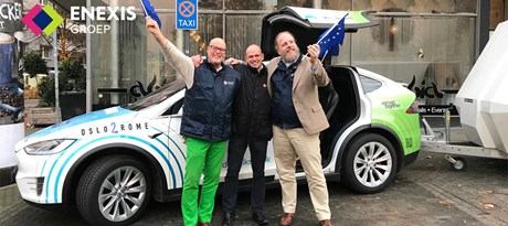 Europese tour ‘Oslo2Rome’ pioniert met betalen voor laden elektrische auto’s met app op blockchaintechnologie 